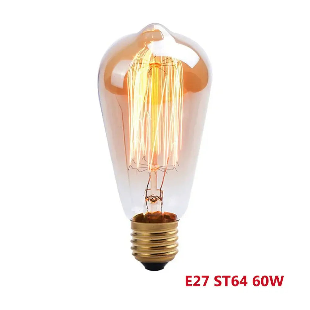 Industrial e27 ceiling lamp modern geometric white light living room