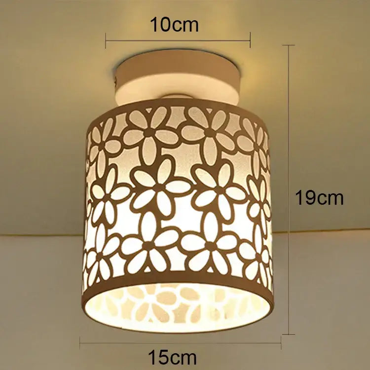 Industrial e27 ceiling lamp modern geometric white light living room