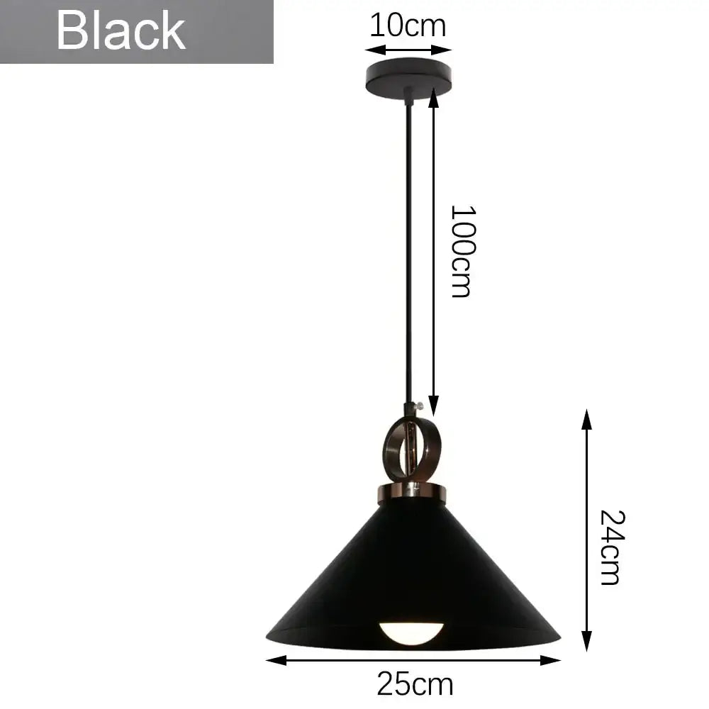 Industrial loft chandelier pendant light black & brass dining room