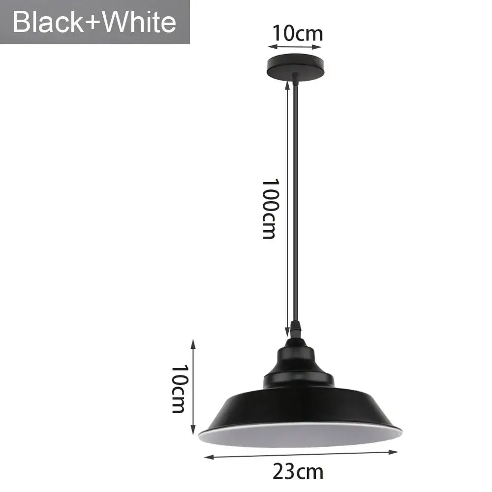 Industrial loft chandelier pendant light black & brass dining room