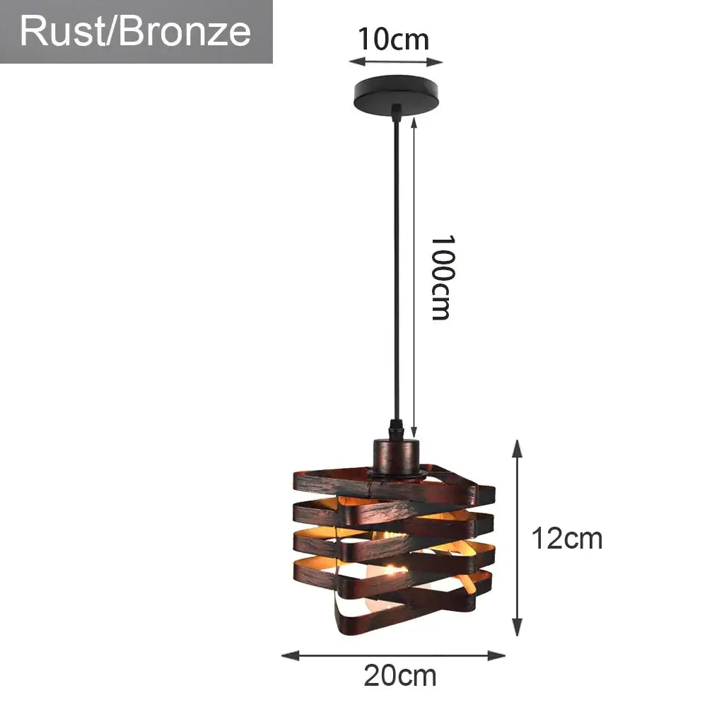 Industrial loft chandelier pendant light black & brass dining room