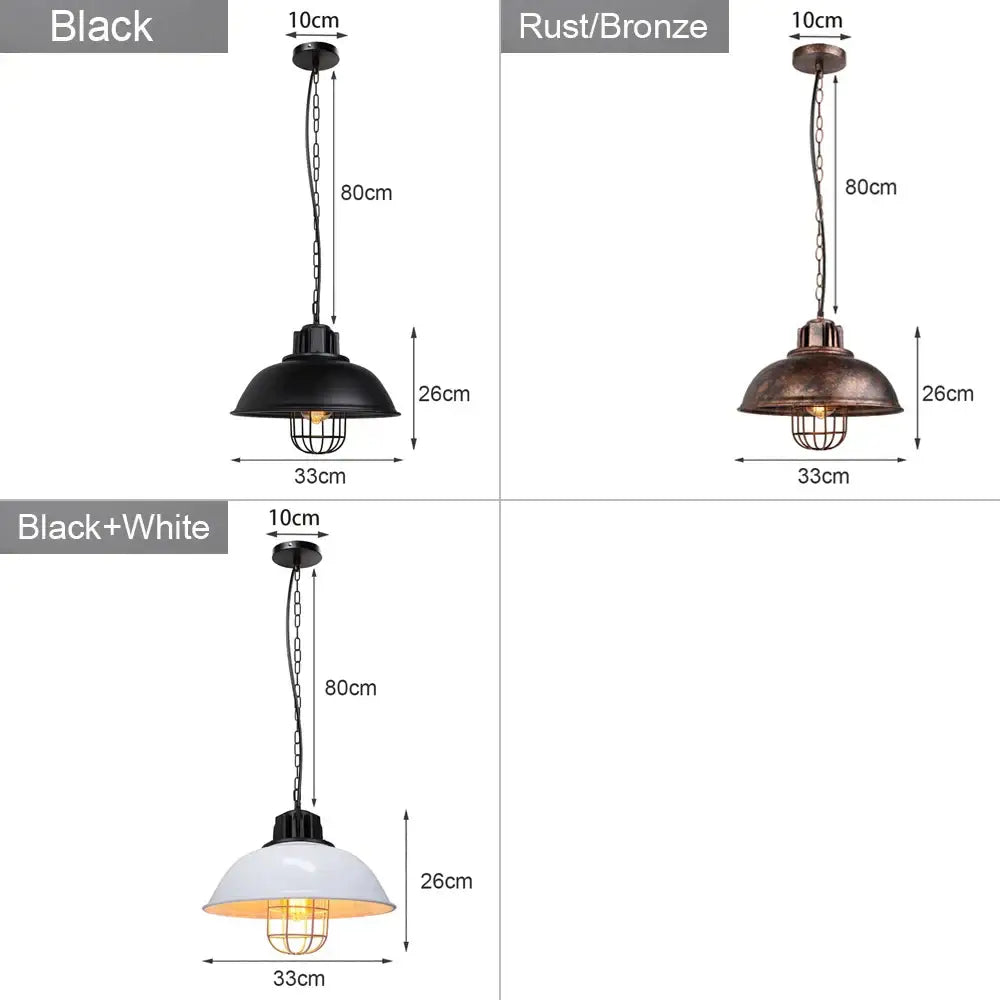 Industrial loft chandelier pendant light black & brass dining room