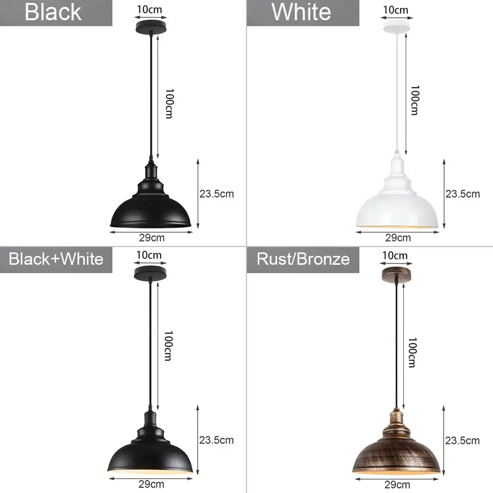 Industrial loft chandelier pendant light black & brass dining room