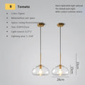 Industrial loft glass pendant light brass trio for dining room