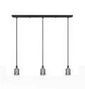 Industrial loft led black and brass pendant light kitchen dining room