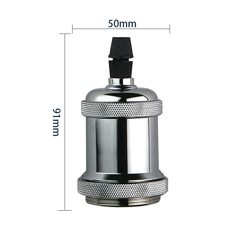 Industrial rose gold & black e27 lamp holder 5 pack kitchen light