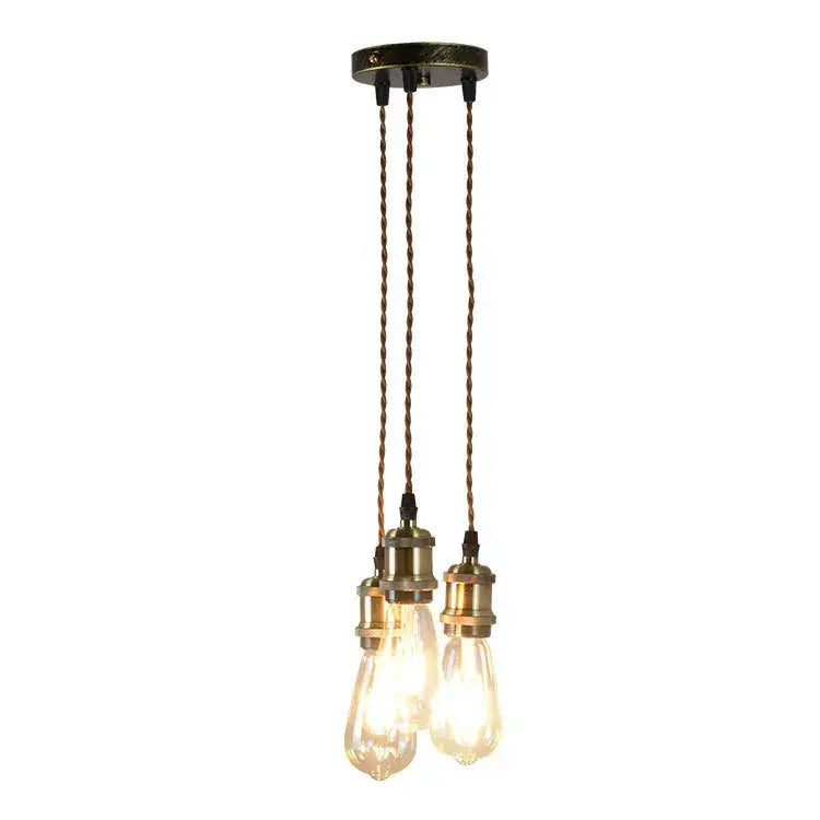 Industrial rose gold & chrome led pendant lamp dining room light