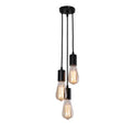 Industrial rose gold & chrome led pendant lamp dining room light