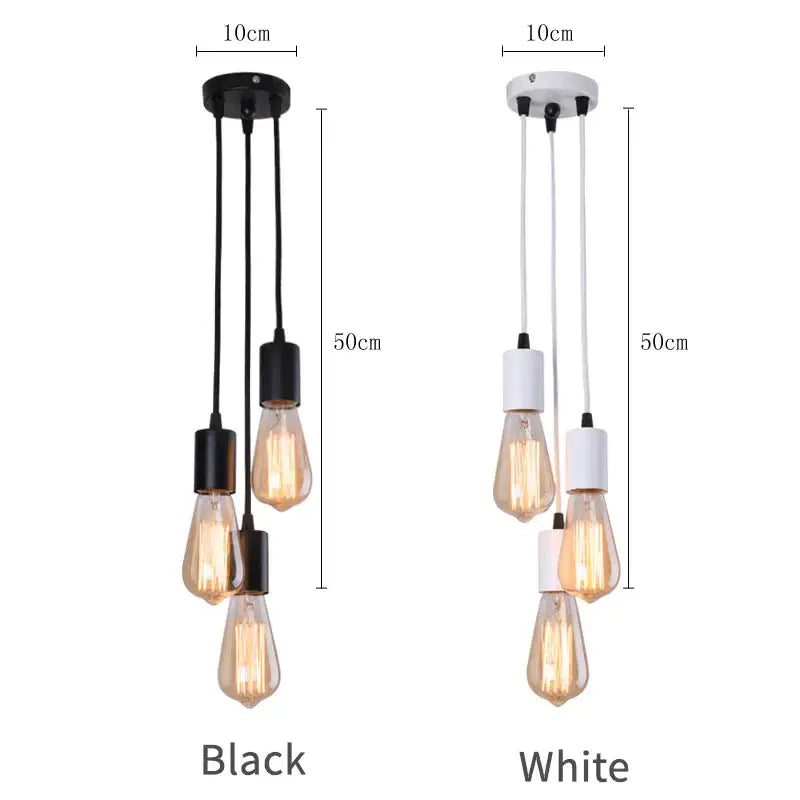 Industrial rose gold & chrome led pendant lamp dining room light