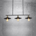 Industrial vintage black 3 light island pendant light kitchen dining