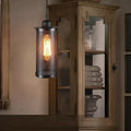 Industrial vintage metal pendant light – kitchen mesh cage bulb