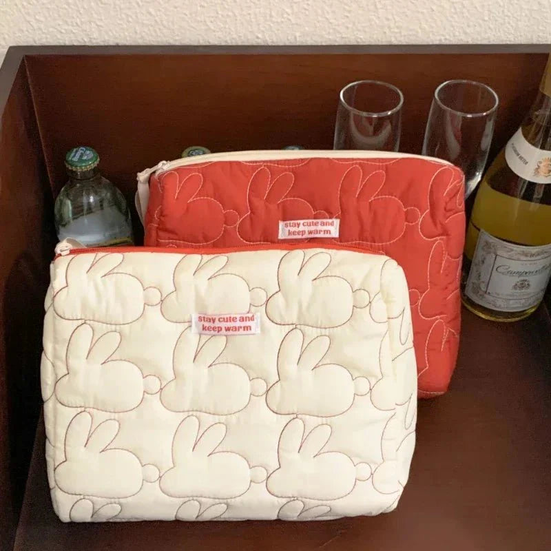 Ins Large Capacity Zipper Makeup Bags