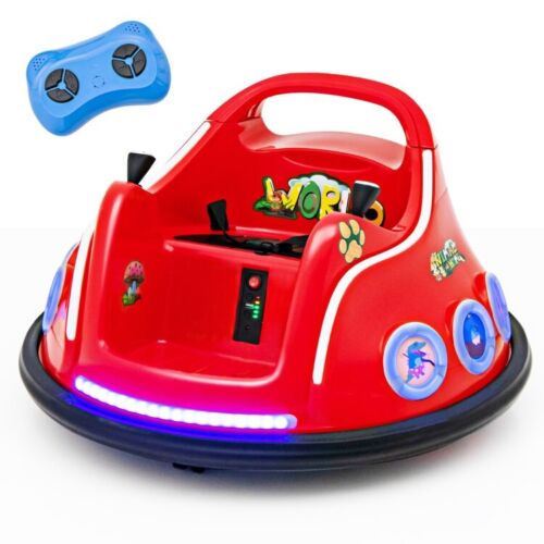 Interactive 12V Electric Ride-On Car for Toddlers with Remote Control and LED Lights