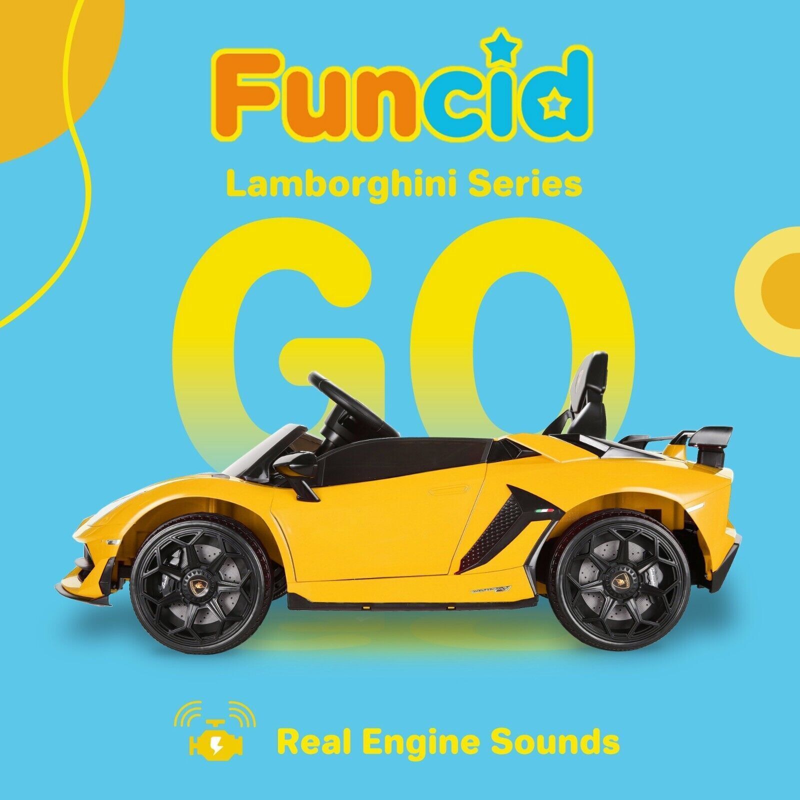 2.4G RC Electric Ride-On Car for Kids with Light, Music, and Openable Doors