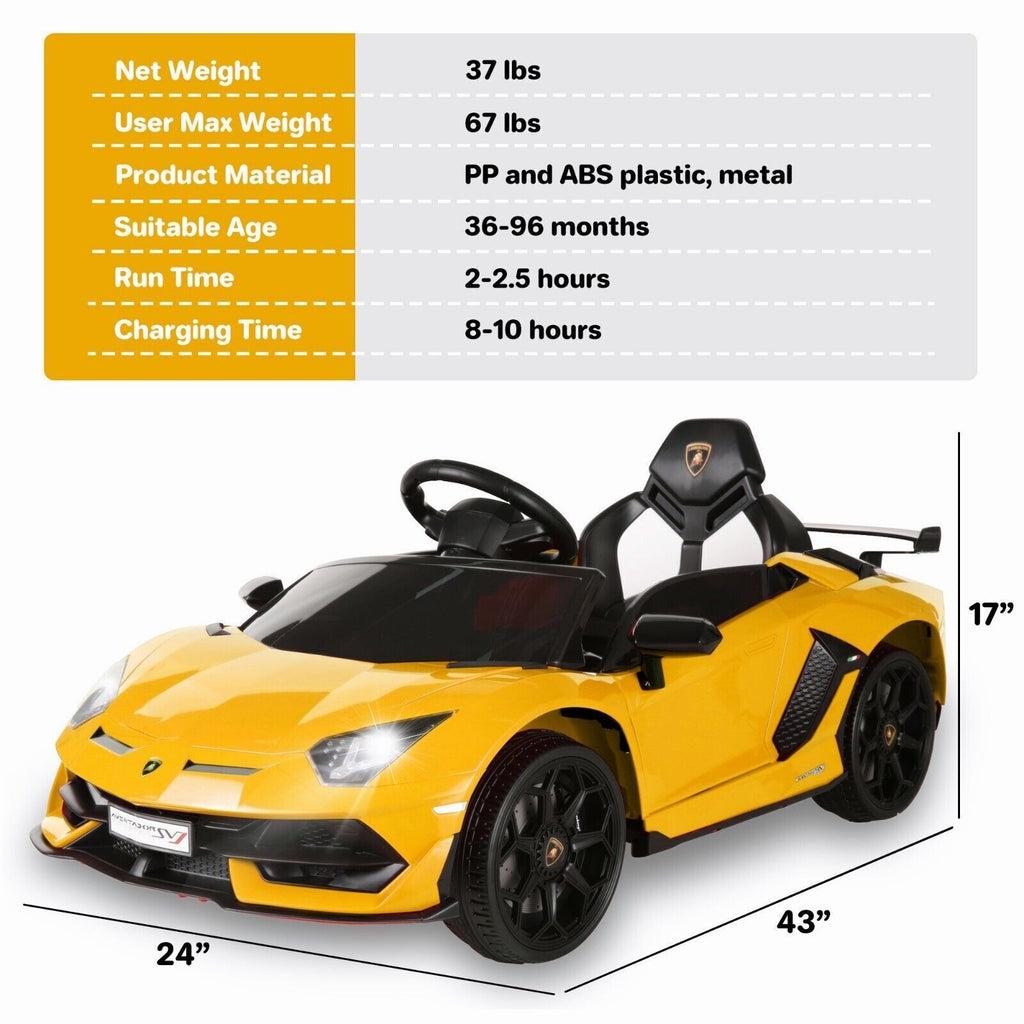 2.4G RC Electric Ride-On Car for Kids with Light, Music, and Openable Doors