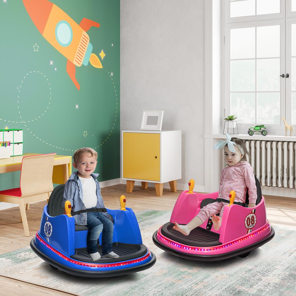 Interactive Electric Bumper Car for Kids with Music, Lights, and Parental Control - Available in 4 Vibrant Colors!