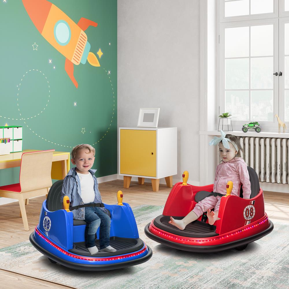 Interactive Electric Bumper Car for Kids with Music, Lights, and Parental Control - Available in 4 Vibrant Colors!