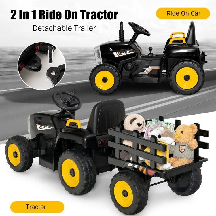 Interactive Kids Ride-On Tractor with Lights and Music - Perfect for Imaginative Play!