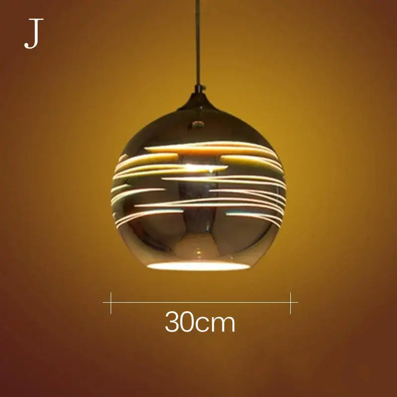 Iridescent starburst glass pendant lights living room decor