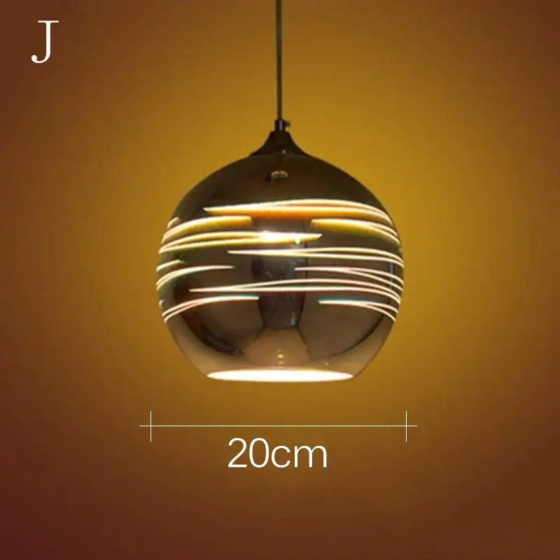 Iridescent starburst glass pendant lights living room decor