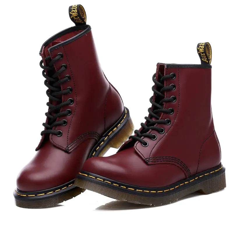 Unisex Leather Ankle Boots