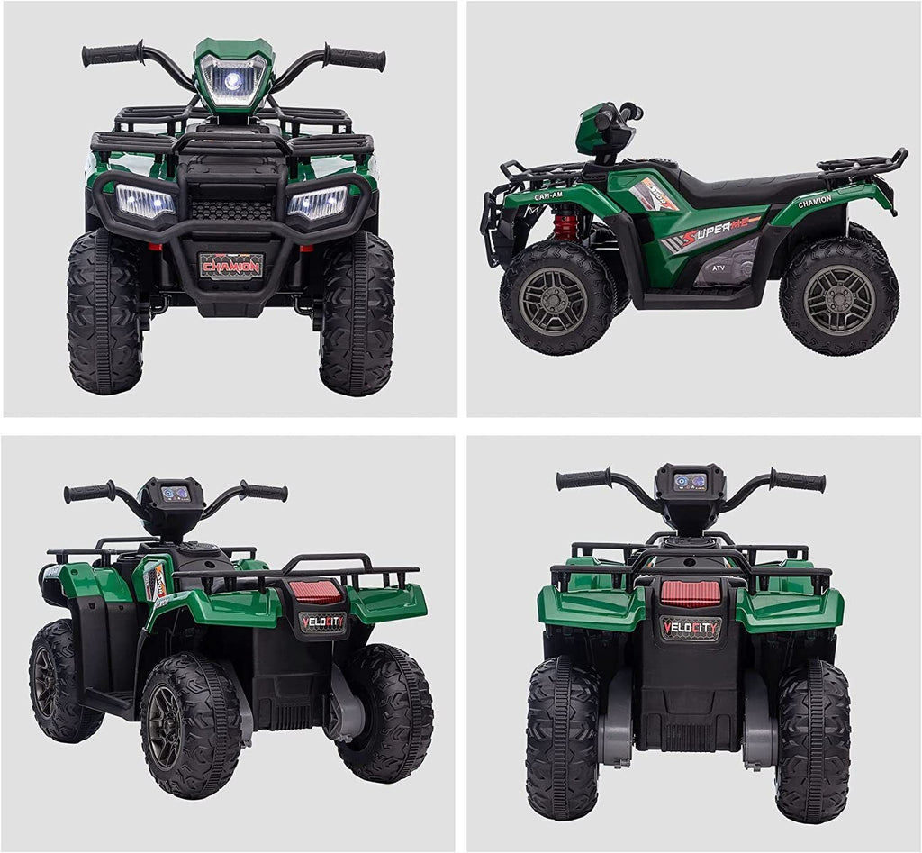 Jeep 24V/12V Kids Electric Ride-On Car with Remote Control, 3 Speeds, and LED Lights