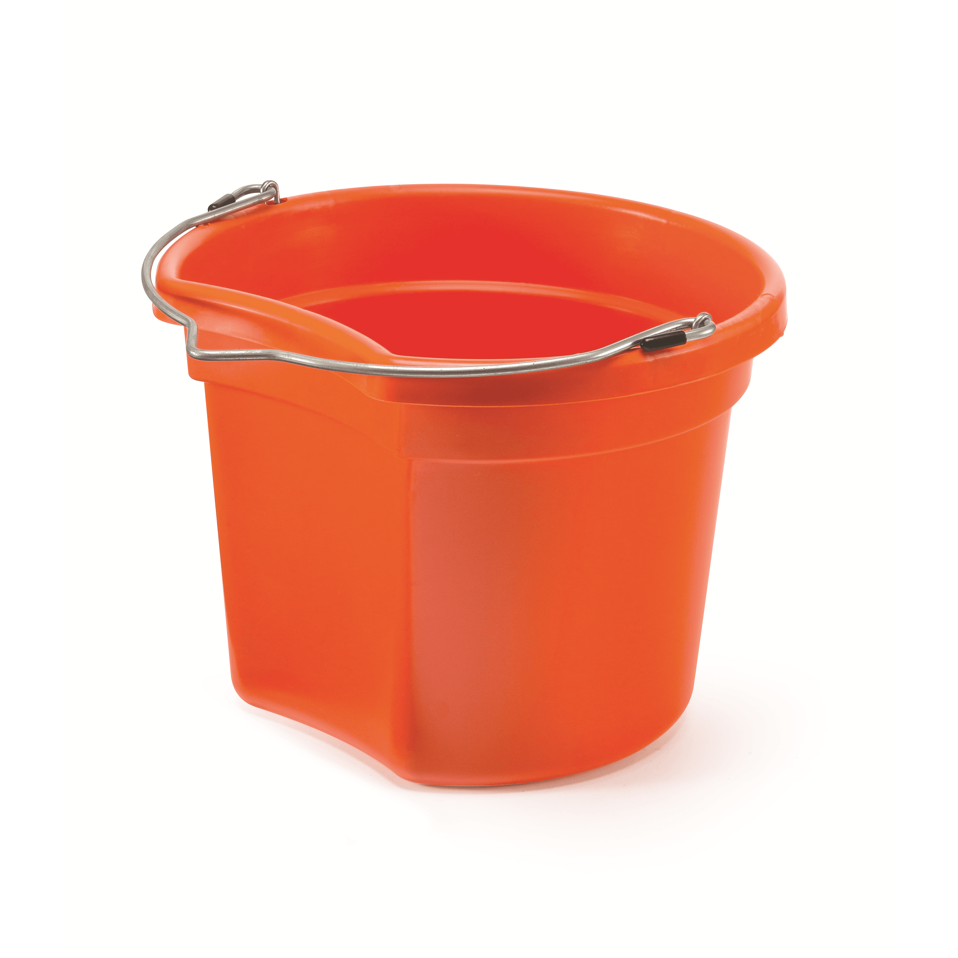 KD-154 8 Qt Flat Back Bucket | Lightweight Small Feed & Water Bucket