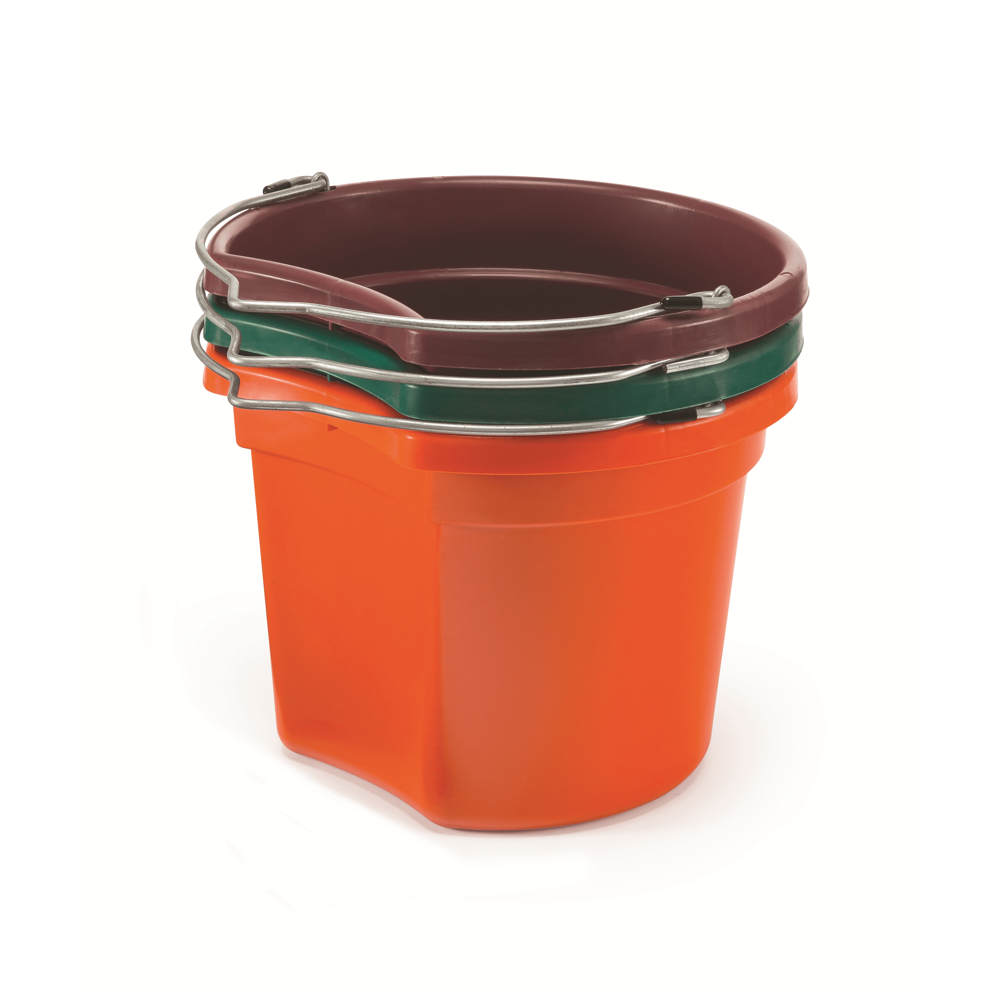 KD-154 8 Qt Flat Back Bucket | Lightweight Small Feed & Water Bucket