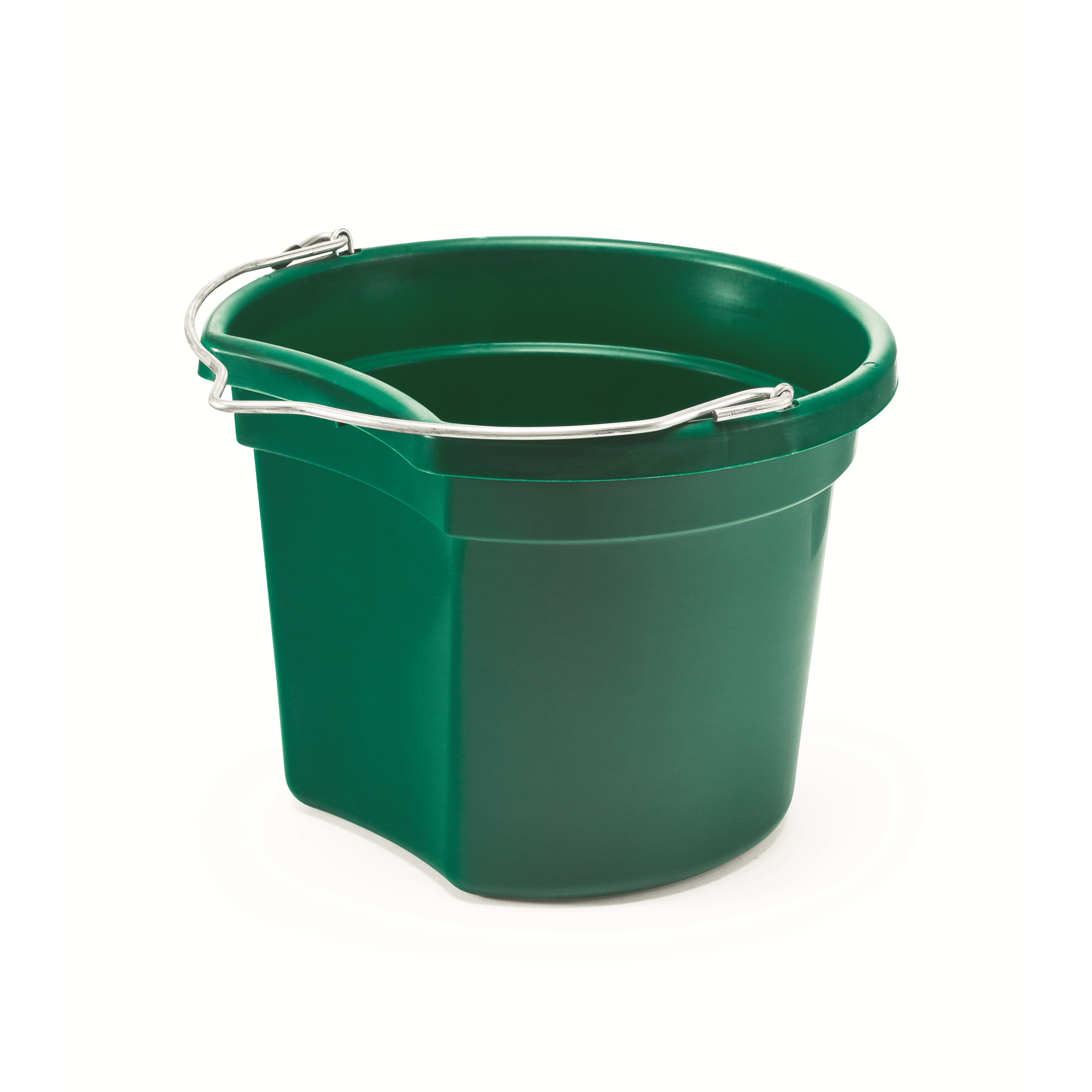 KD-154 8 Qt Flat Back Bucket | Lightweight Small Feed & Water Bucket