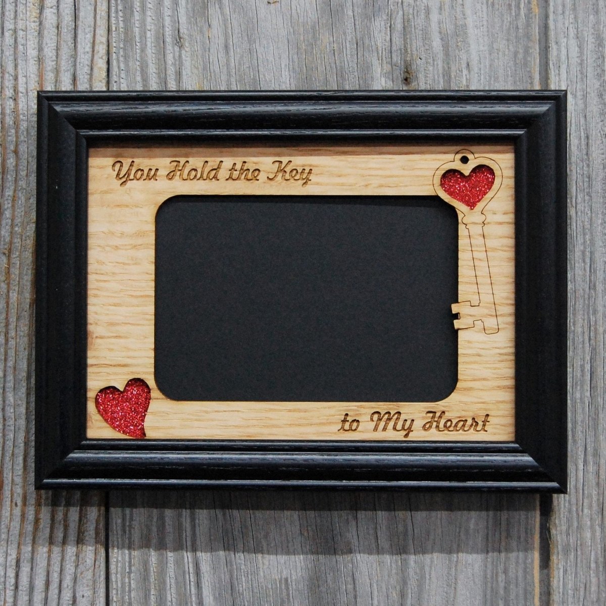 Key To My Heart Picture Frame - 5x7 Frame Hold 4x6 Photo