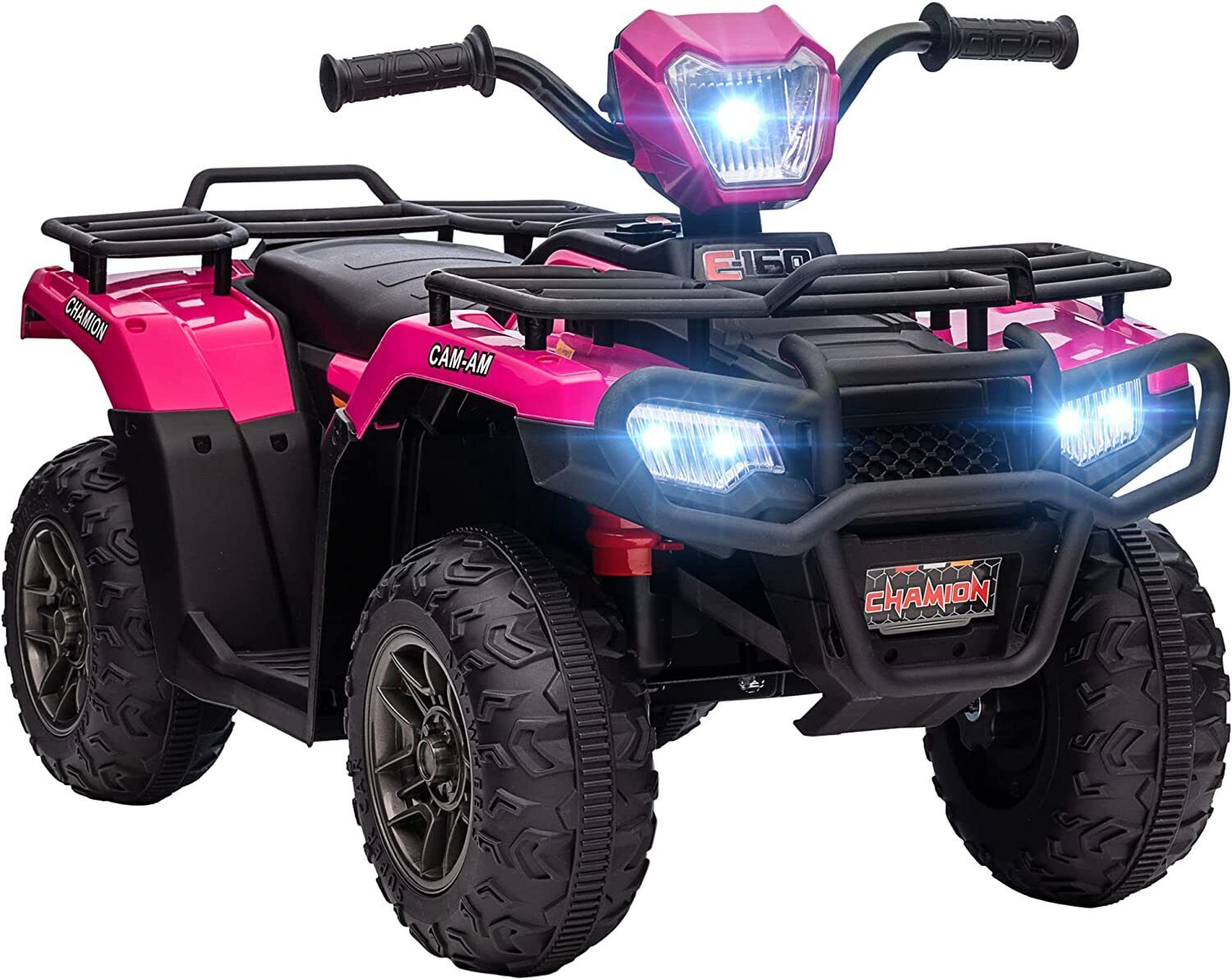 Kids 12V ATV with AUX & USB, Music & LED Lights - Battery-Powered 4 Wheeler