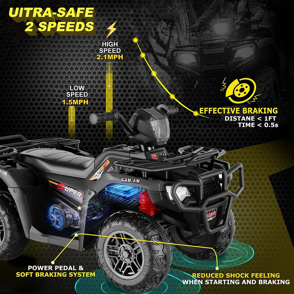 Electric Ride-On Jeep for Kids with Remote Control and 3 Speed Options - Perfect Gift for Children