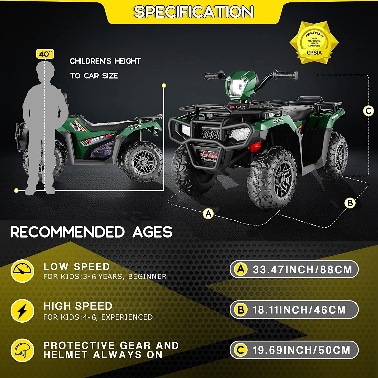 Kids Ride On Jeep Truck with Remote Control, MP3 Player, LED Lights, and 3 Speed Options - Perfect Gift for Children (24V/12V)