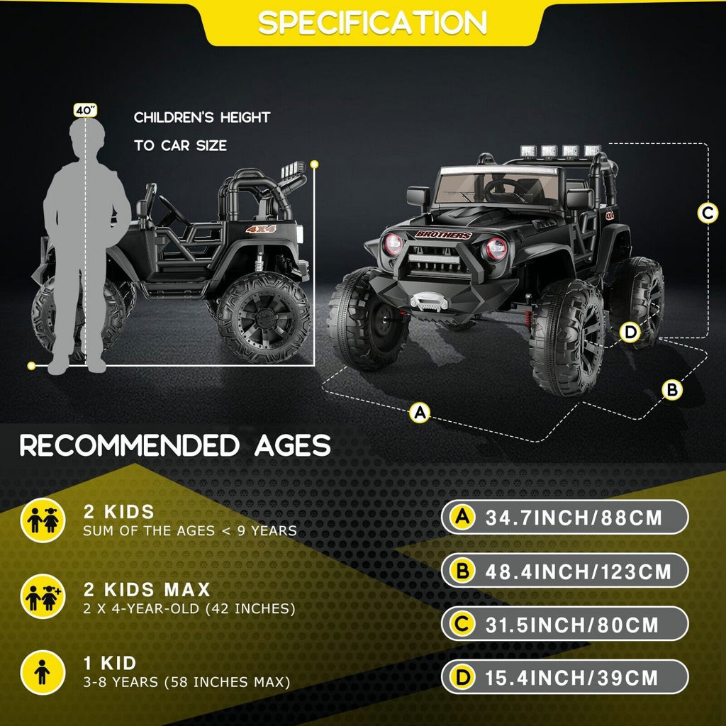 Kids Lamborghini Electric Ride-On Car with Remote Control - 24/12V Truck Design