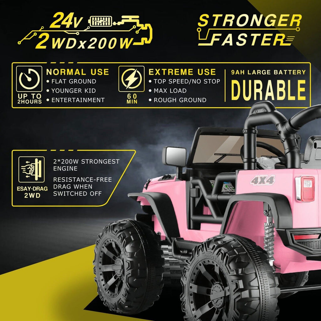 Electric Ride-On Toy Car for Kids with Remote Control and MP3 Player
