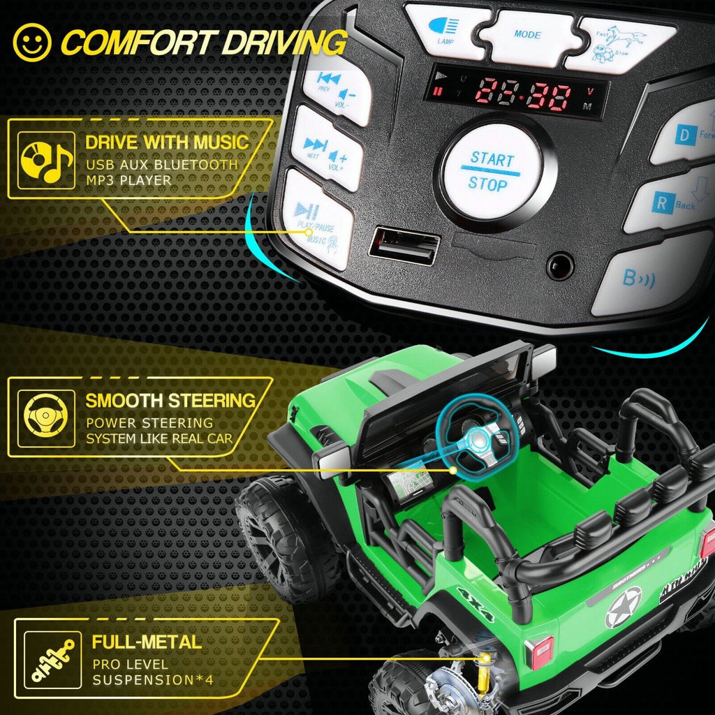 Electric Ride-On Toy Car for Kids with Remote Control and MP3 Player