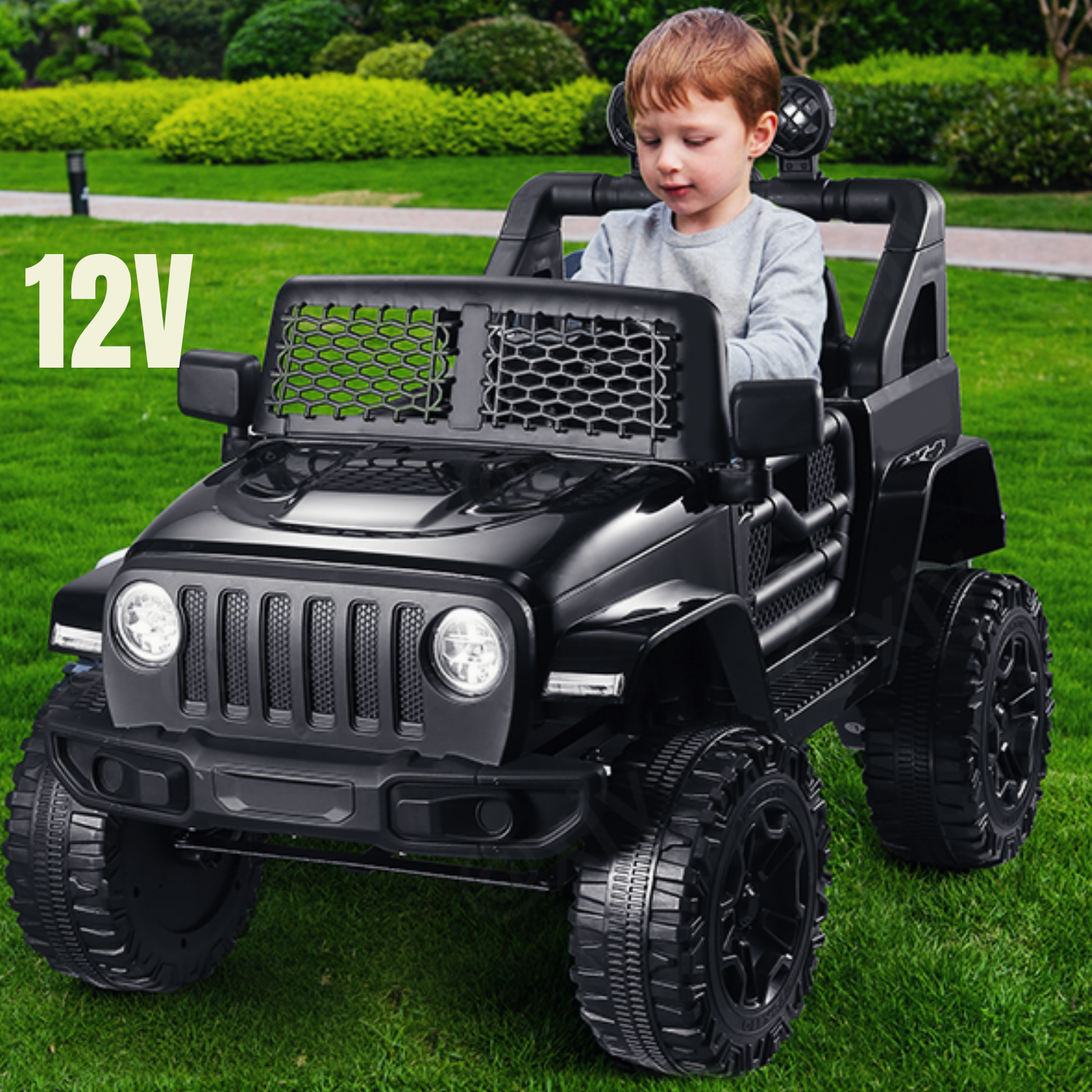 Kids Electric Ride-On Car with Remote Control and MP3 Player - 24/12V Children's Toy Truck