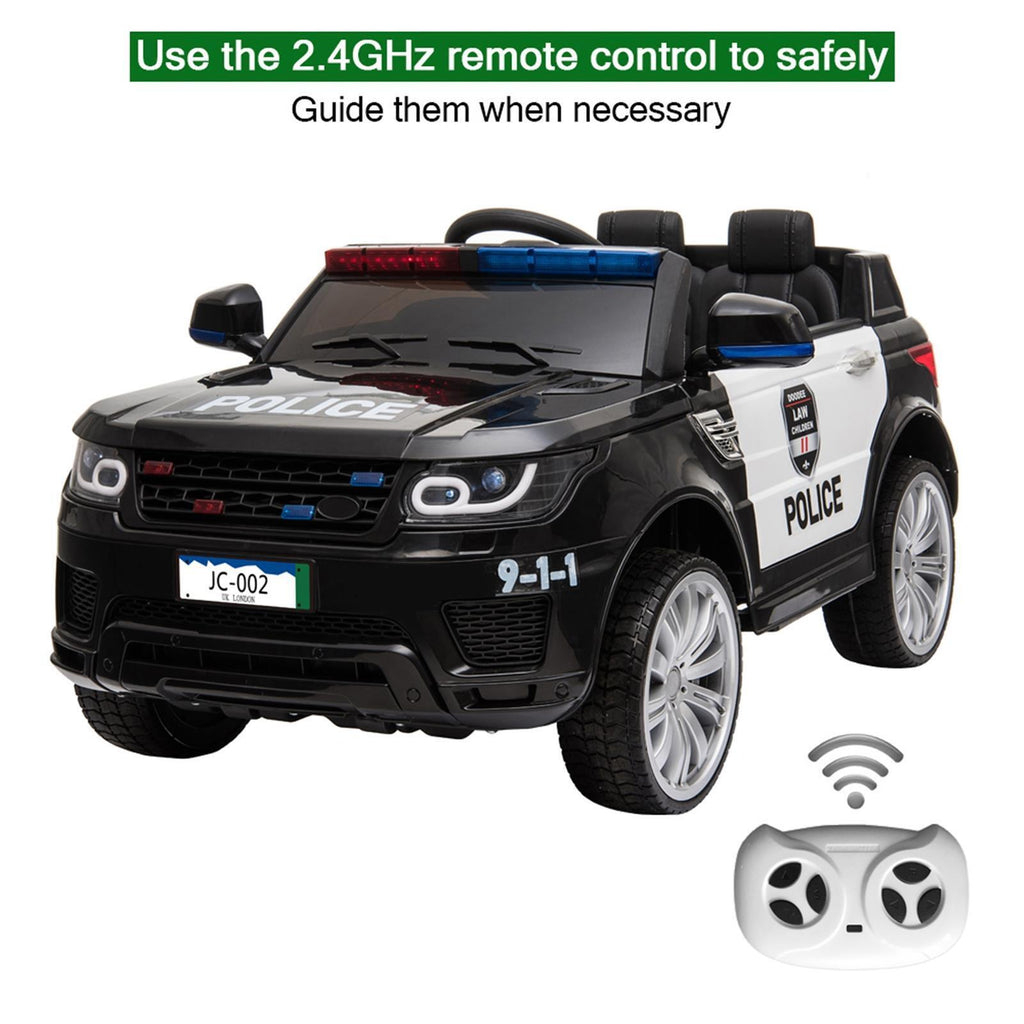 Kids Police Car Ride On SUV Truck with Remote Control and Seat Belt