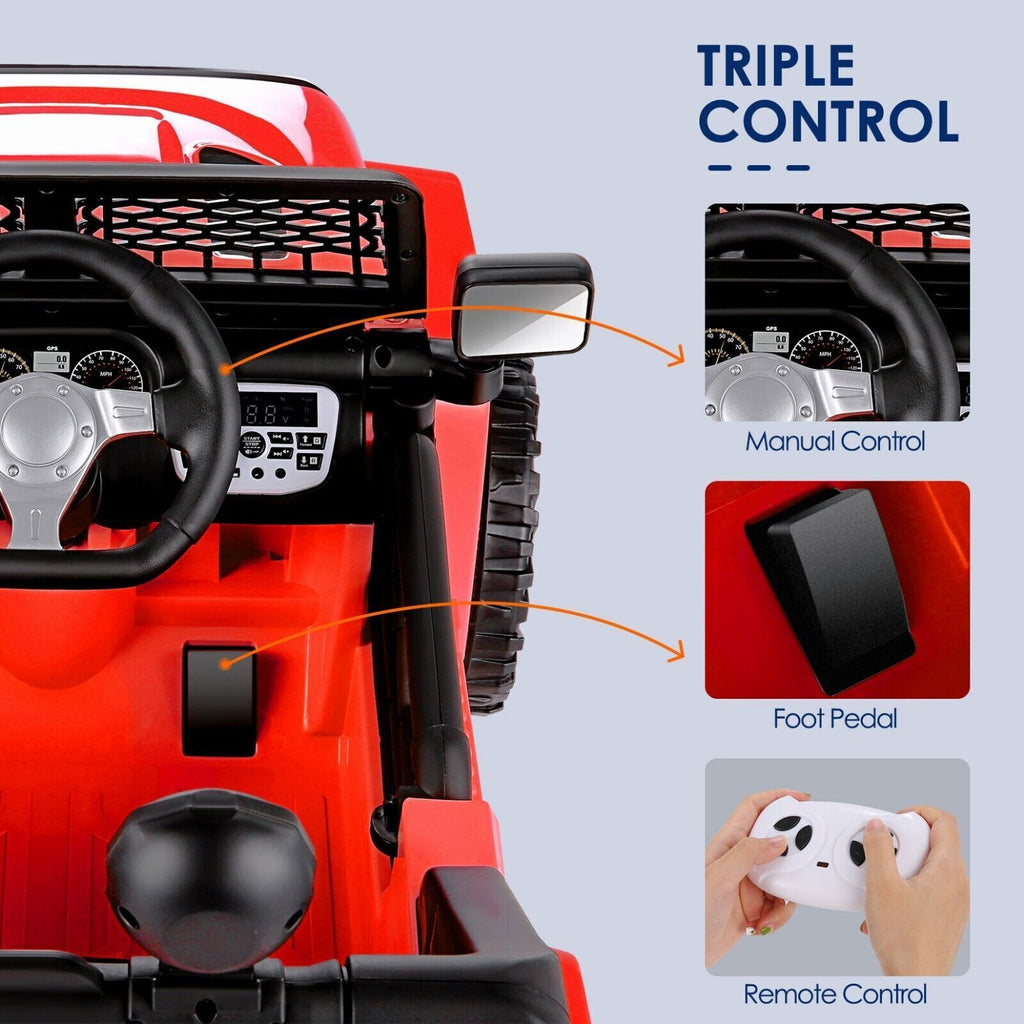 Kids Ride On Car with Bluetooth and Remote Control - 24V Electric Vehicle Truck