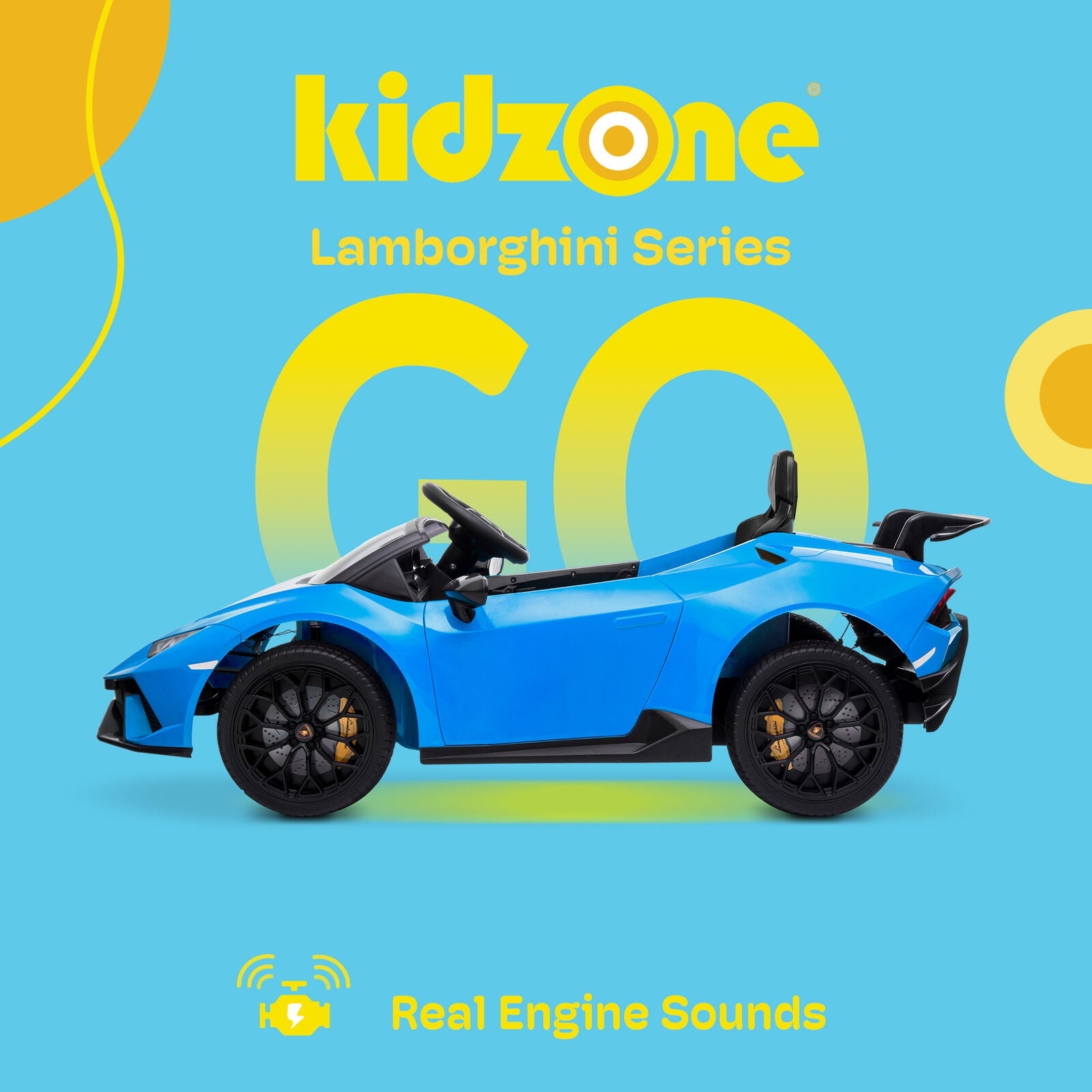Kidzone Kids 12V Electric Ride-On Car - Choose from 6 Vibrant Colors!