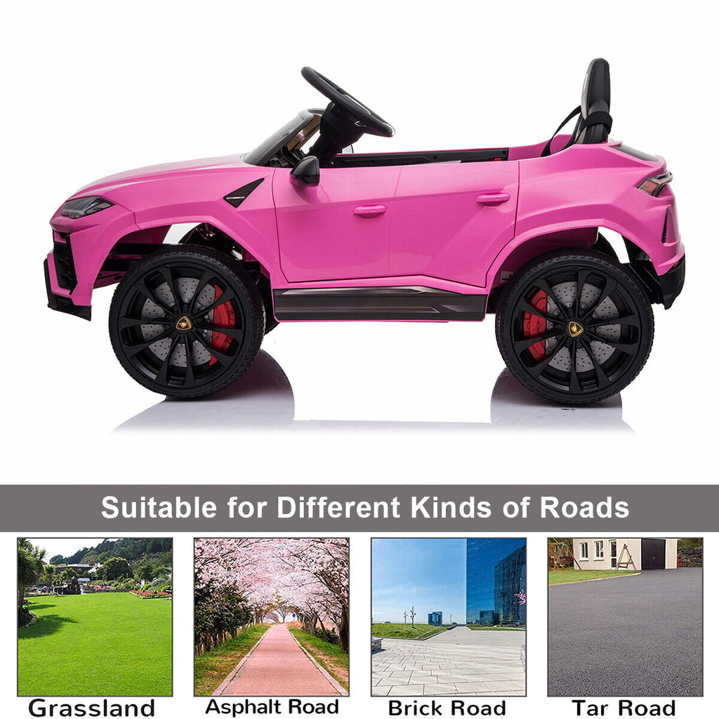 Kimbosmart 12V Lamborghini Licensed Electric Ride-On Car with Remote Control for Kids - Perfect Gift for Young Drivers