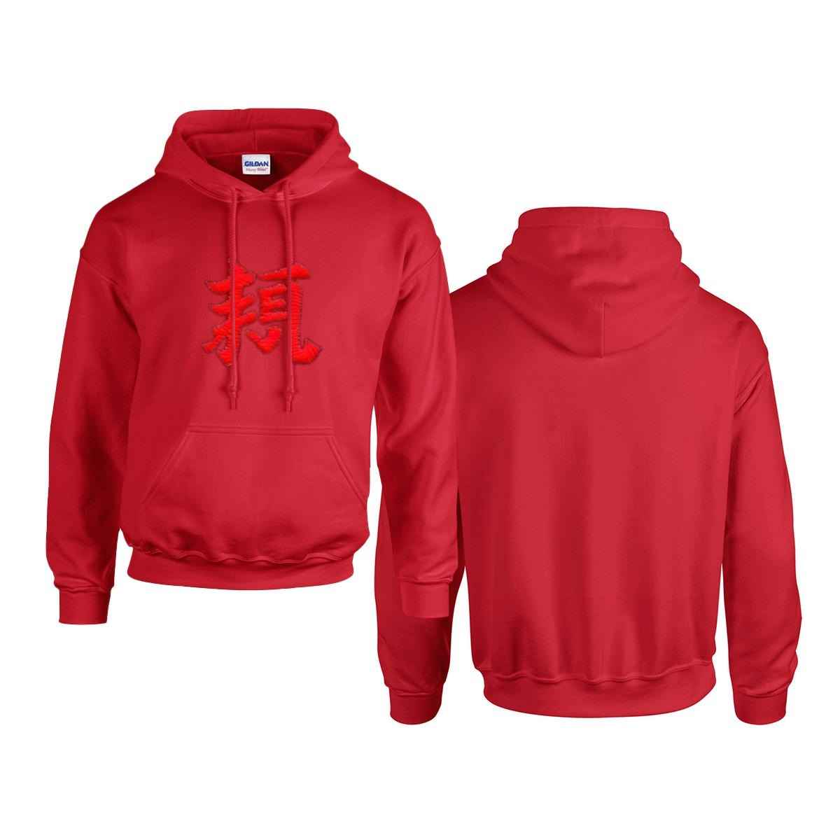 MUNSIEUR Men's Hoodie "The M" Printed in USA |Gildan 18500 Double DTF
