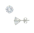 PARIS CZ DIAMOND EARRINGS - SILVER