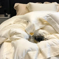 Lavender and silver 1200tc luxury embroidery bedding set bedroom
