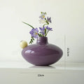 Lavender & blush pink geometric glass vase living room decor