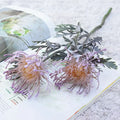 Lavender & orange artificial crab claw branch wedding decor living room