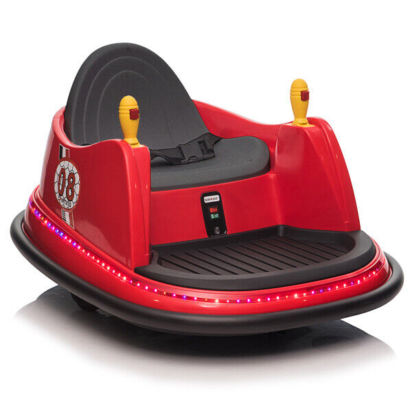 LEADZM 6V 7A.h Red Bumper Car - Exciting Fun for Kids!