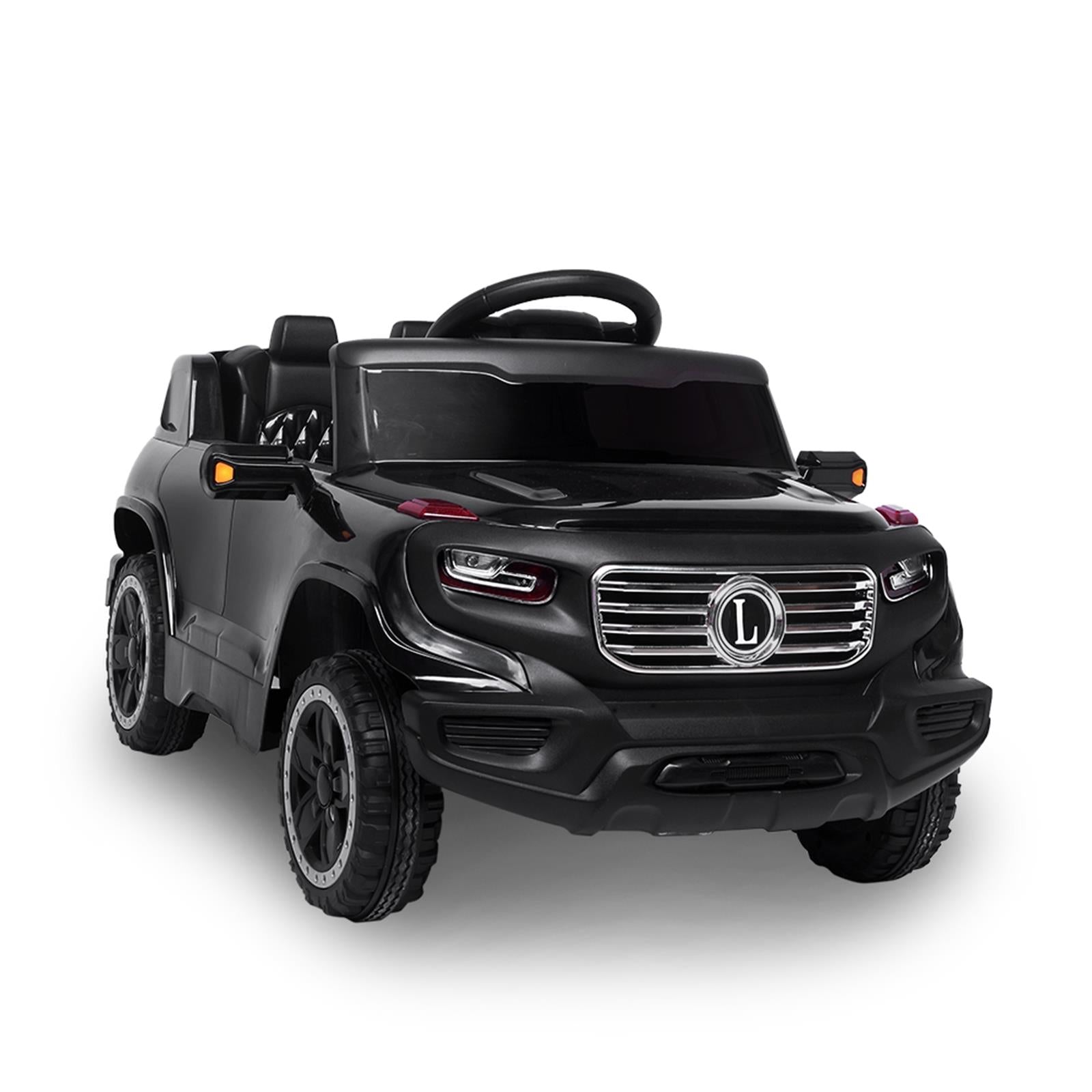 Leadzm 6V Electric Ride-On Truck for Kids with Remote Control, LED Lights, and Seat Belt