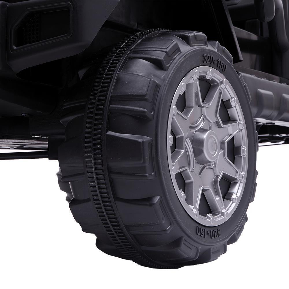 Leadzm LZ-12 12V Kids Ride on Car Toy with Remote Control - Black