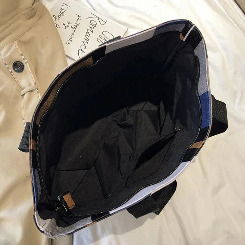 Leather Shoulder Shopping Bag
